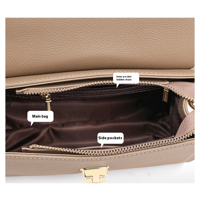 SAC ÉPAULIÈRE CUIR GRAINÉ