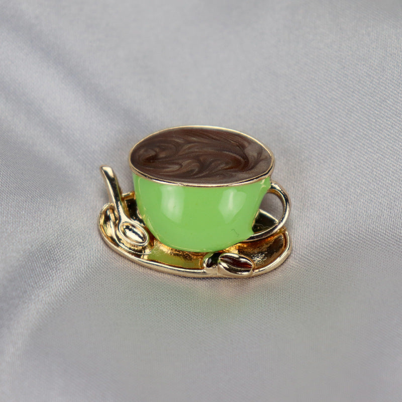BROCHE TASSE À CAFÉ