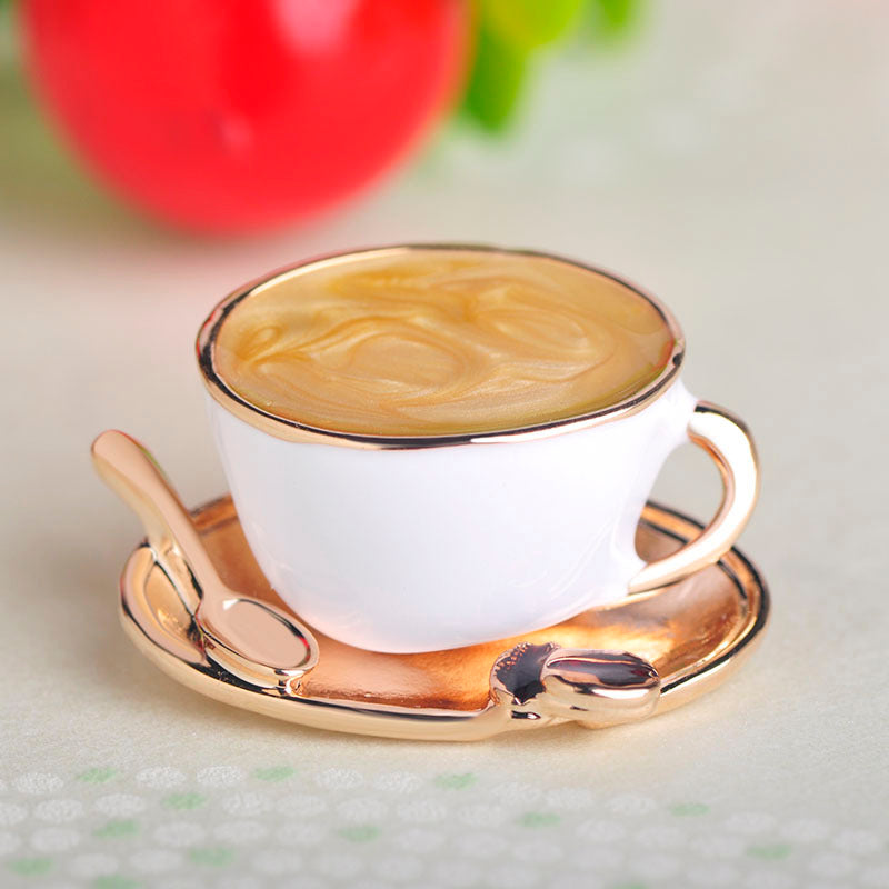 BROCHE TASSE À CAFÉ