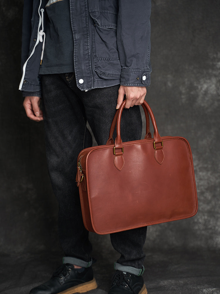 SACOCHE EN CUIR HORIZONTAL
