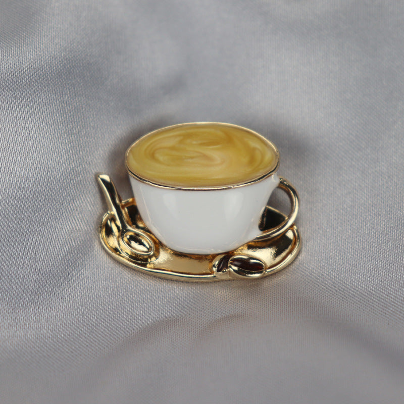 BROCHE TASSE À CAFÉ