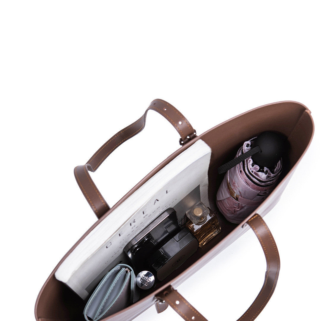 SAC DE SHOPPING CUIR FAIT MAIN FEMME