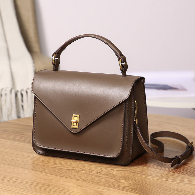 SAC ÉPAULIÈRE EN CUIR RÉTRO TENDANCE POUR FEMME