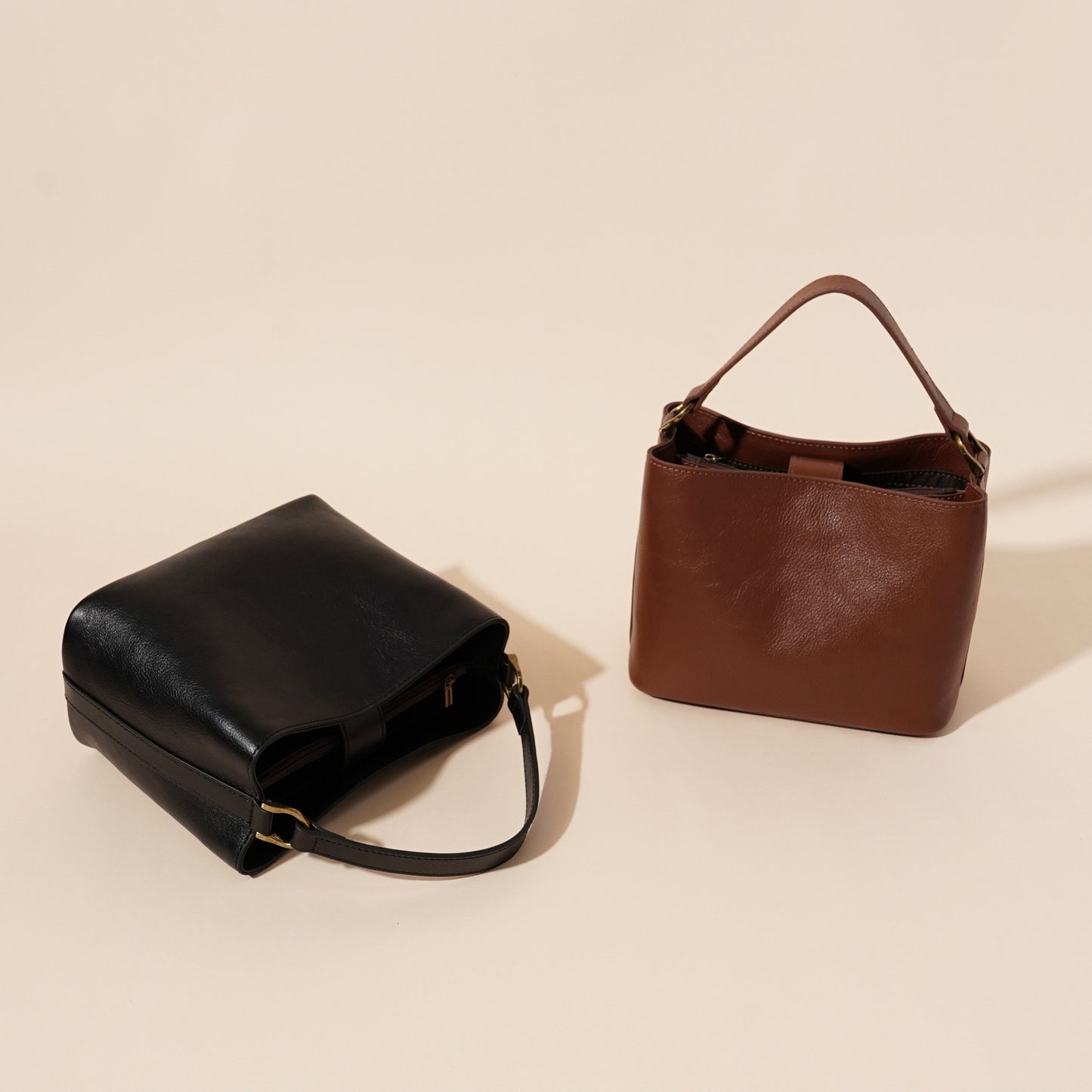 SAC ÉPAULE CUIR VINTAGE