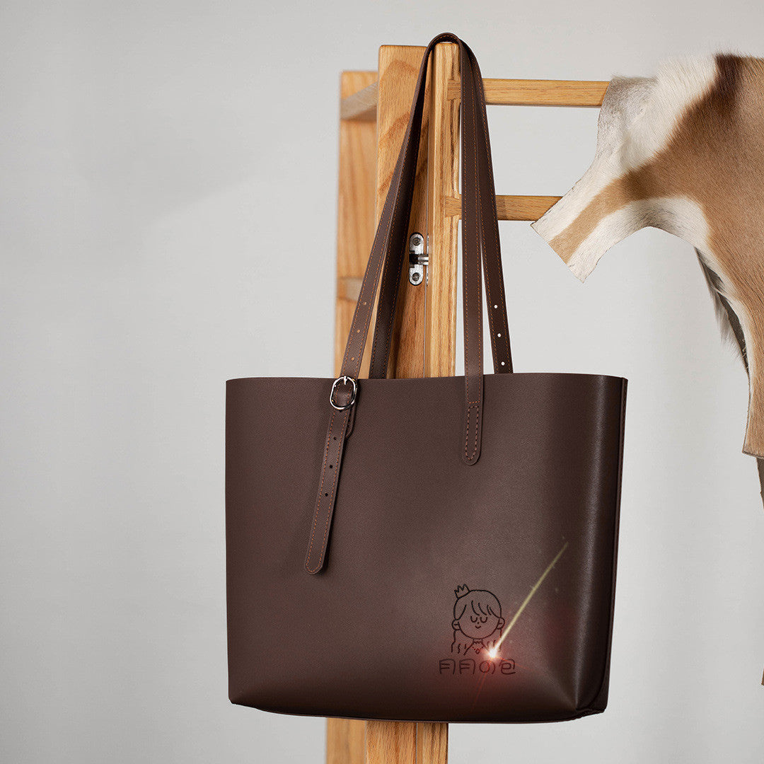 SAC DE SHOPPING CUIR FAIT MAIN FEMME