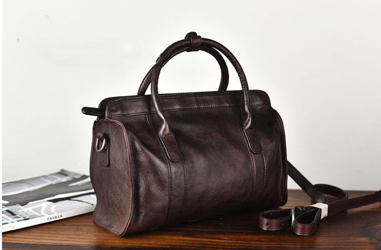 SAC POLOCHON SURPIQUÉ CUIR ARTISAN