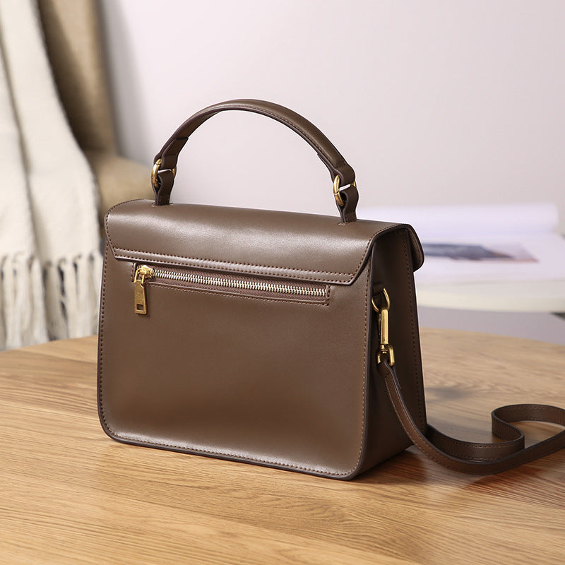 SAC ÉPAULIÈRE EN CUIR RÉTRO TENDANCE POUR FEMME