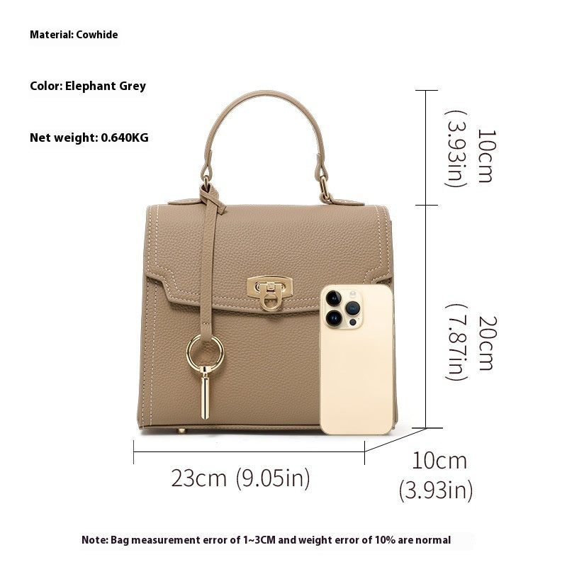 SAC ÉPAULIÈRE CUIR GRAINÉ