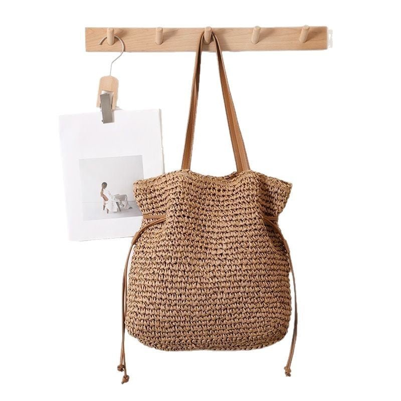 SAC DE PLAGE GRAND PAILLE TRESSÉ