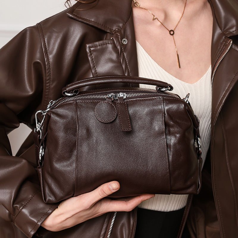 SAC ÉPAULIÈRE MESSAGER EN CUIR FEMME