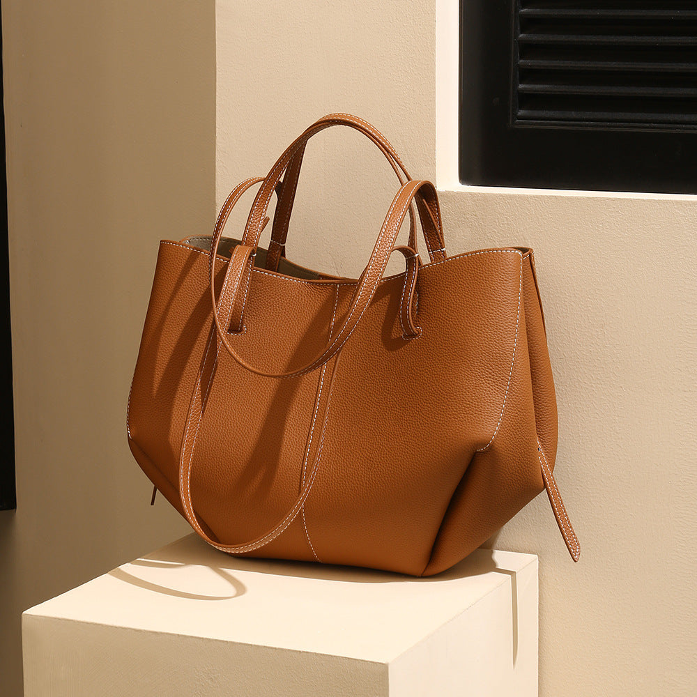 SAC ÉPAULIÈRE CUIR SOUPLE FEMME