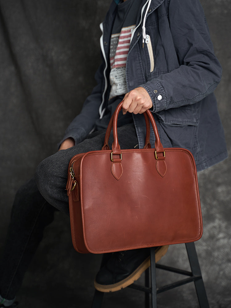 SACOCHE EN CUIR HORIZONTAL