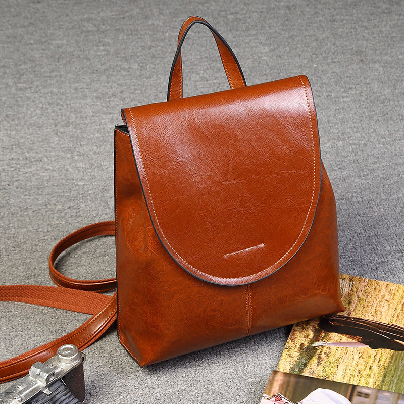 SAC À DOS RÉTRO EN CUIR FEMME