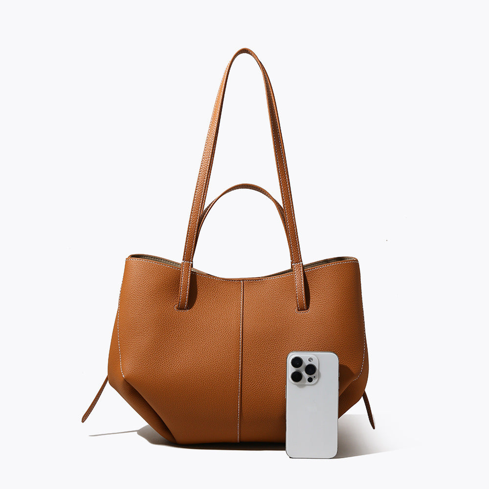 SAC ÉPAULIÈRE CUIR SOUPLE FEMME