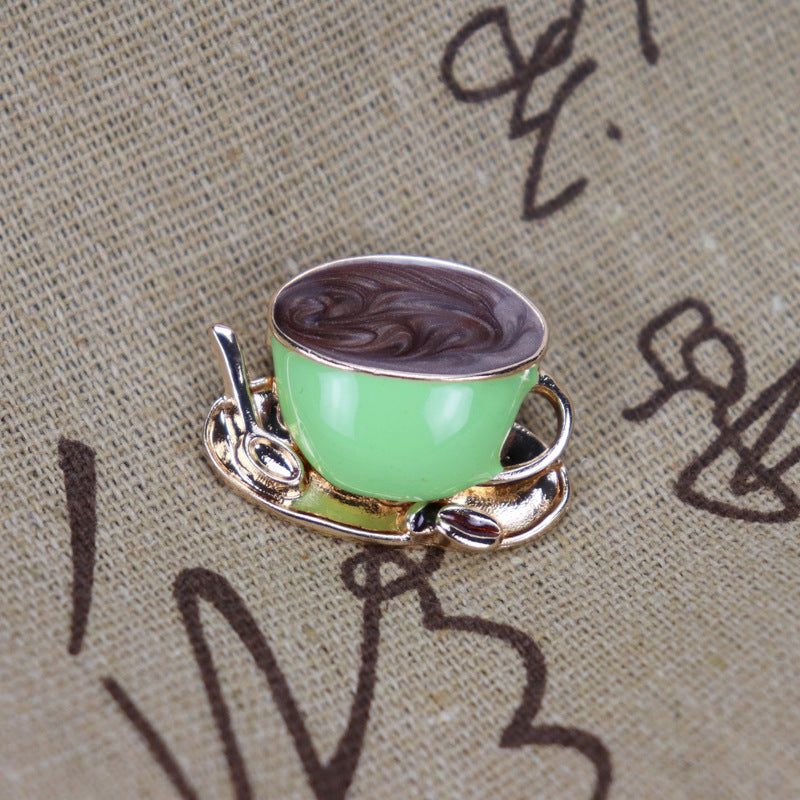 BROCHE TASSE À CAFÉ