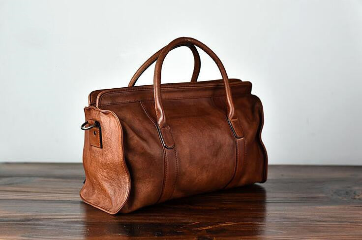 SAC POLOCHON SURPIQUÉ CUIR ARTISAN