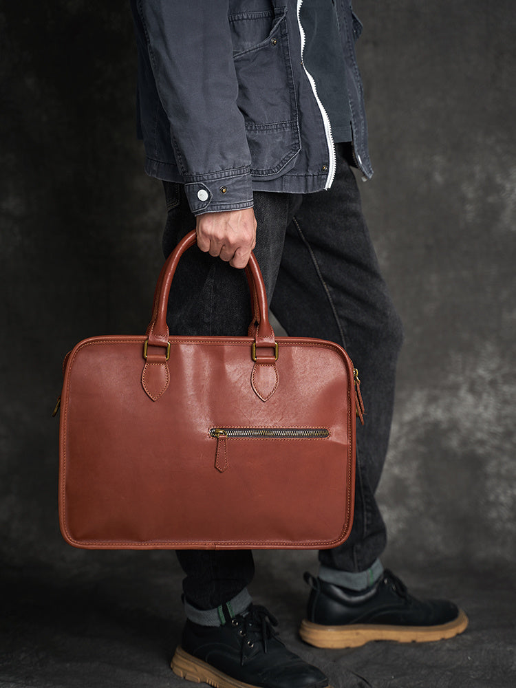 SACOCHE EN CUIR HORIZONTAL