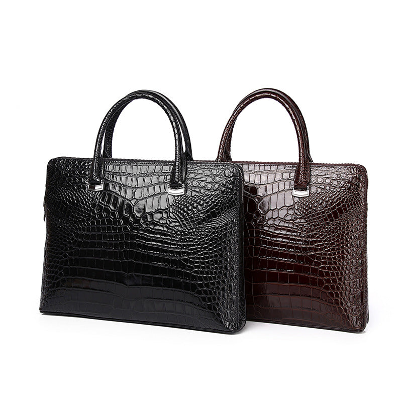 PORTE-DOCUMENT MOTIF CROCO CHIC
