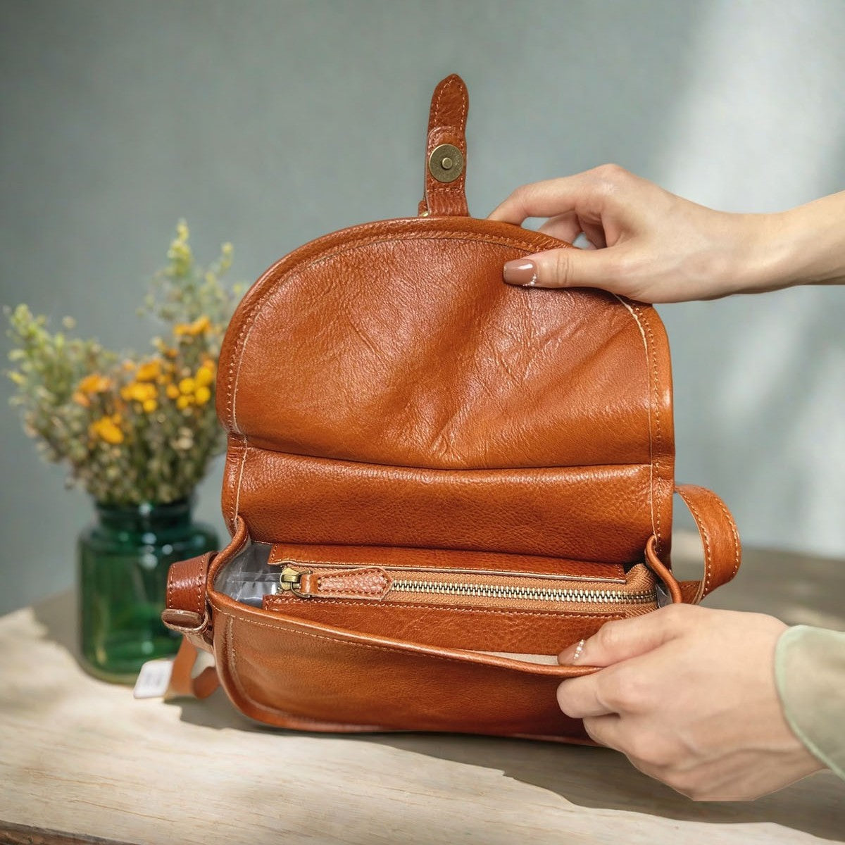 SAC ÉPAULIÈRE MESSAGER ÉTOFFE