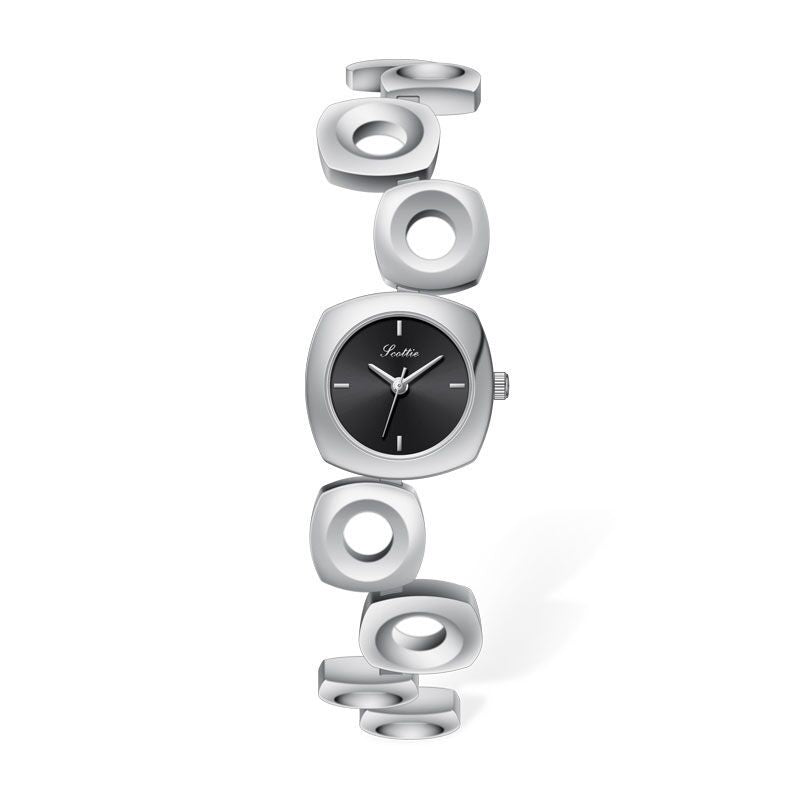 MONTRE SCULPTÉE DORÉE FEMME