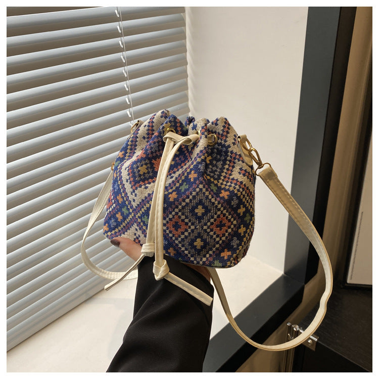 MINI SAC SEAU RÉTRO FEMME