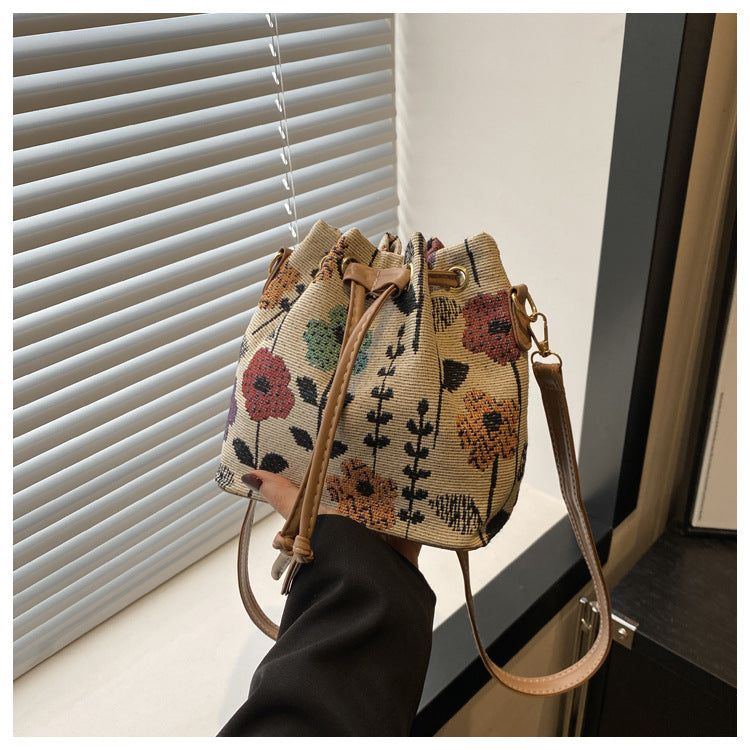 MINI SAC SEAU RÉTRO FEMME