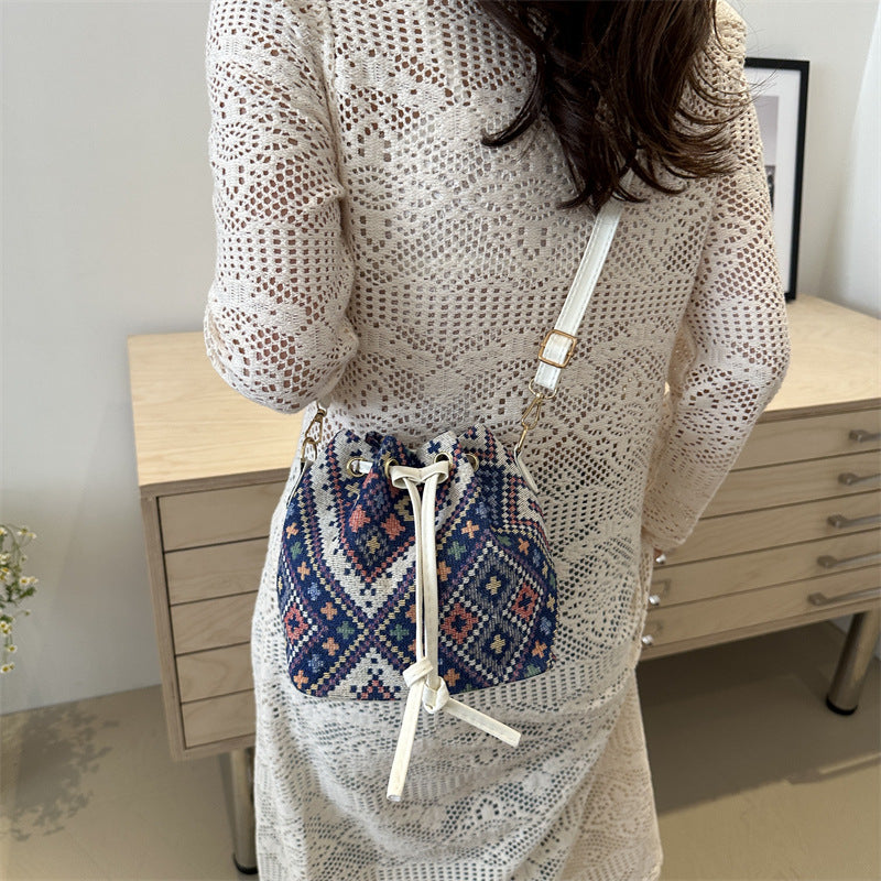 MINI SAC SEAU RÉTRO FEMME