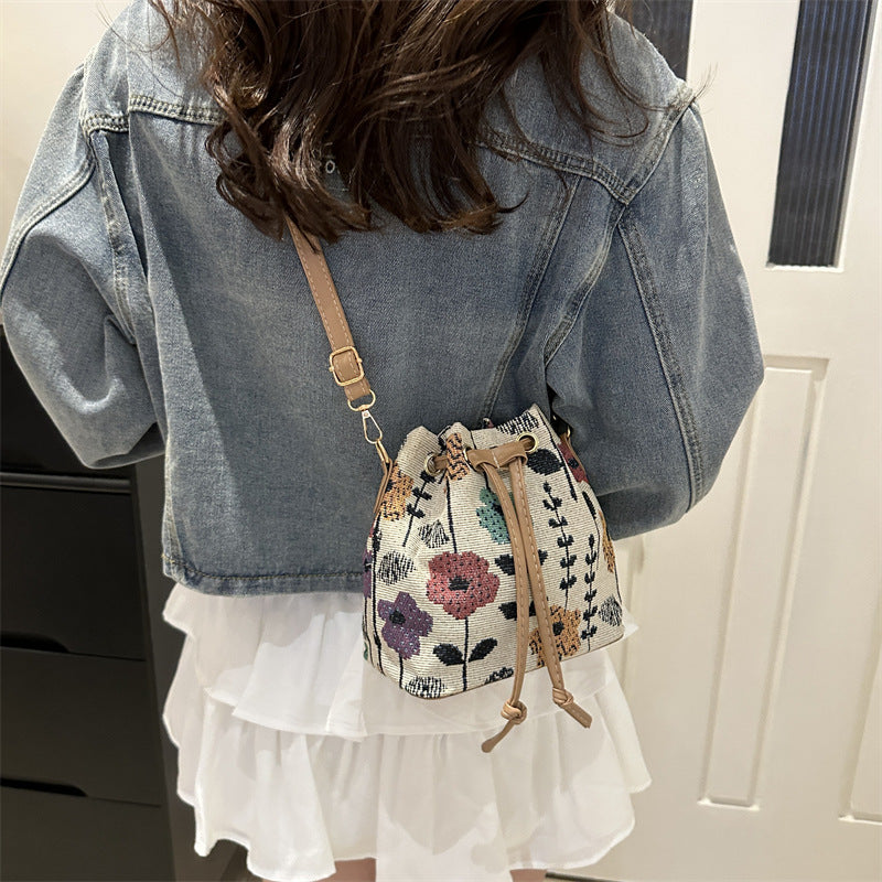 MINI SAC SEAU RÉTRO FEMME