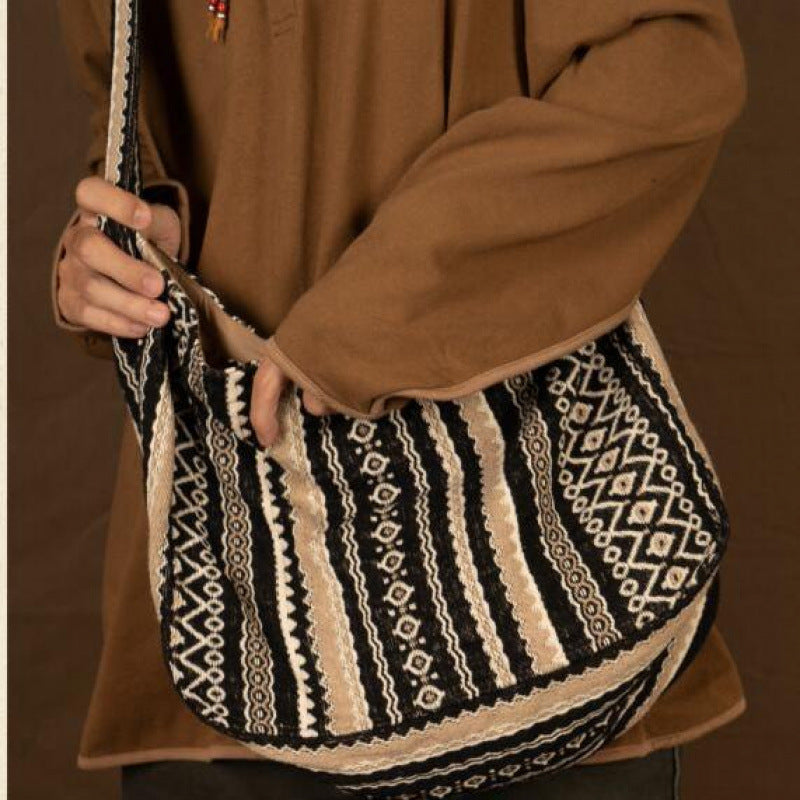 JACQUARD MESSENGER BAG