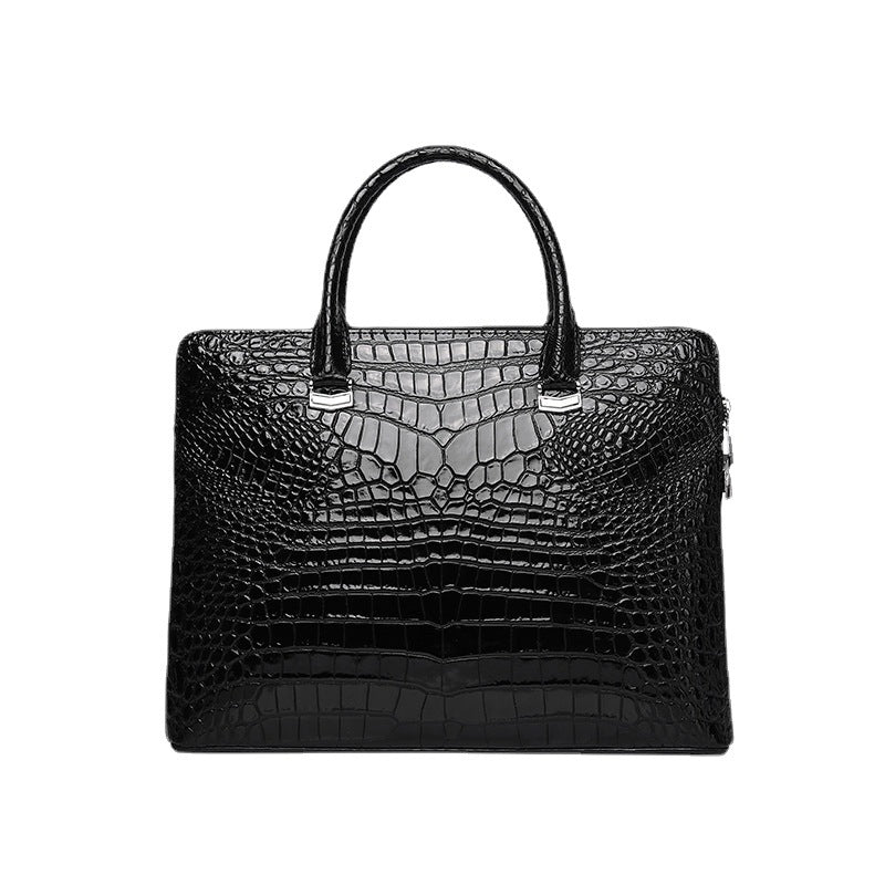 PORTE-DOCUMENT MOTIF CROCO CHIC