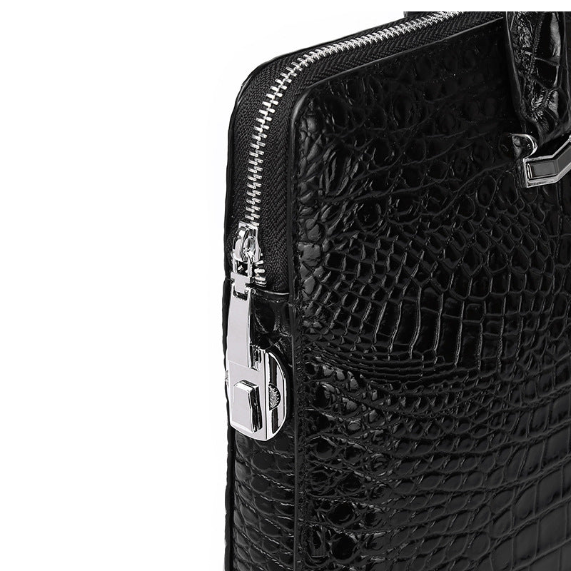 PORTE-DOCUMENT MOTIF CROCO CHIC
