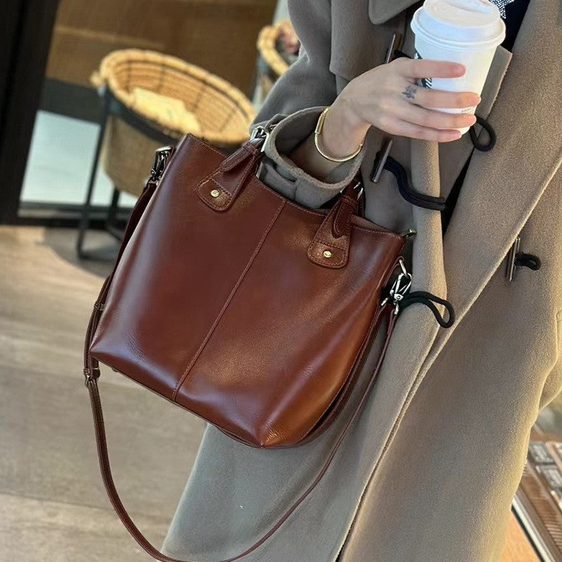 SAC ÉPAULIÈRE CUIR TANNÉ VÉGÉTAL