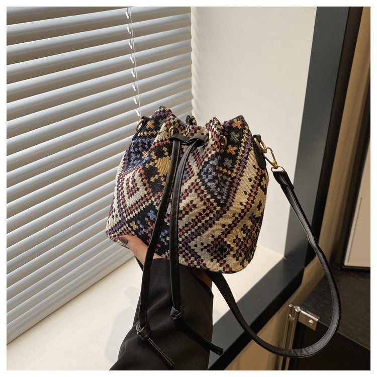 MINI SAC SEAU RÉTRO FEMME