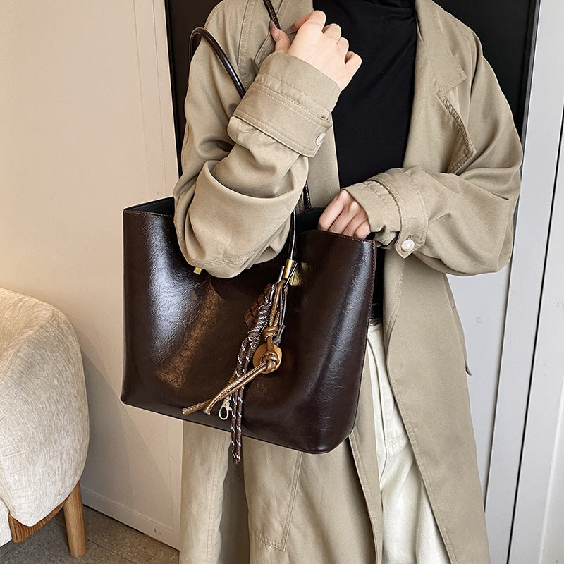 SAC ÉPAULIÈRE RÉTRO GRANDE CAPACITÉ