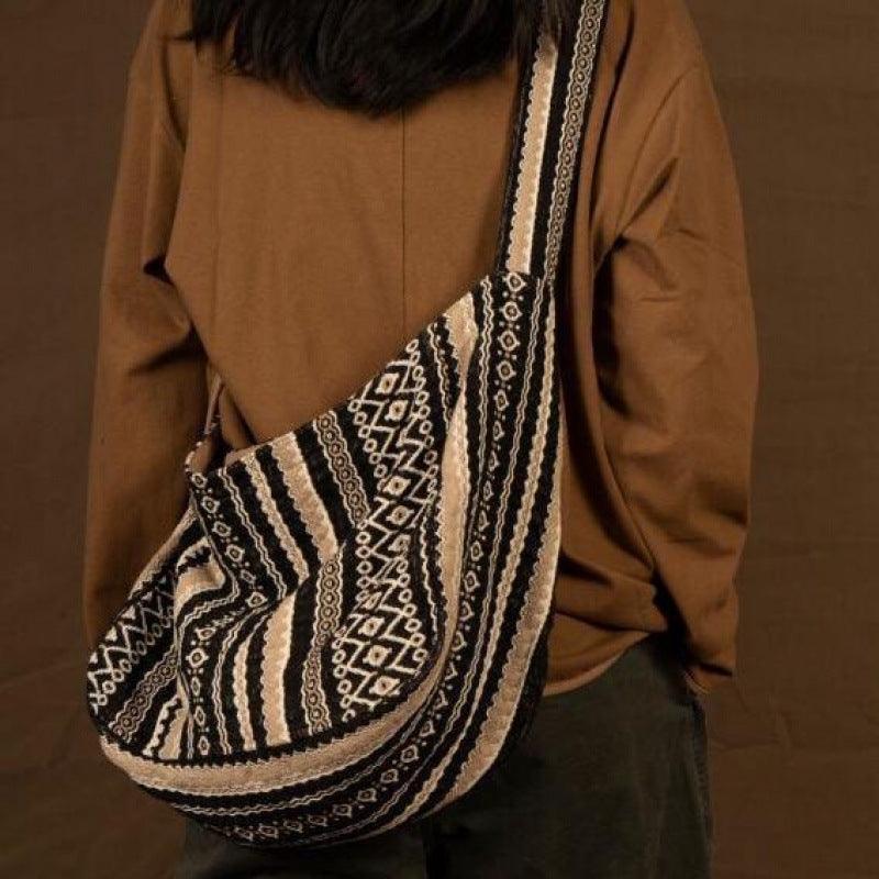 JACQUARD MESSENGER BAG