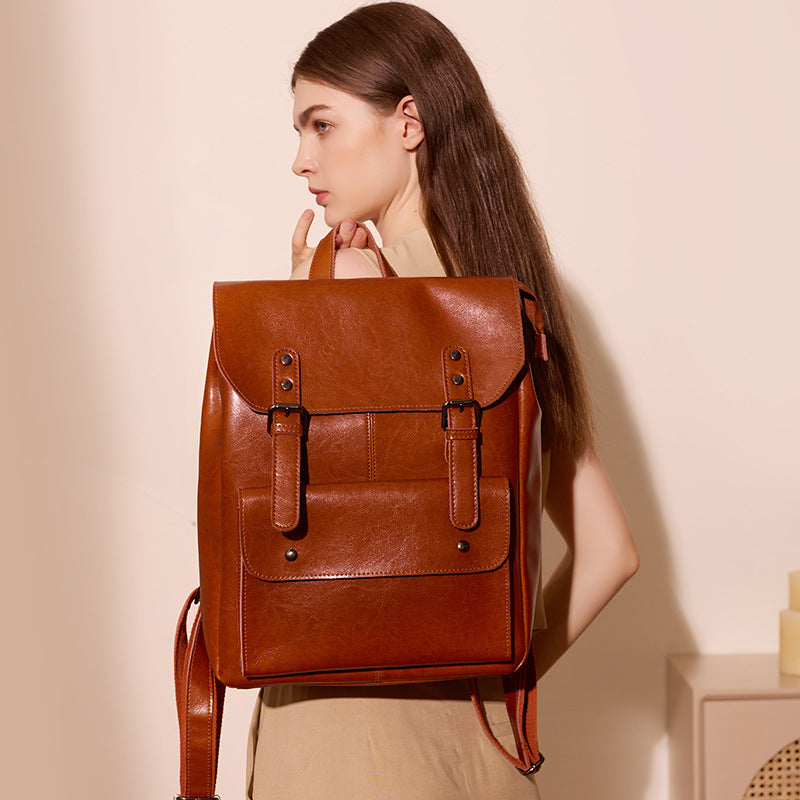 SAC À DOS EN CUIR FEMME