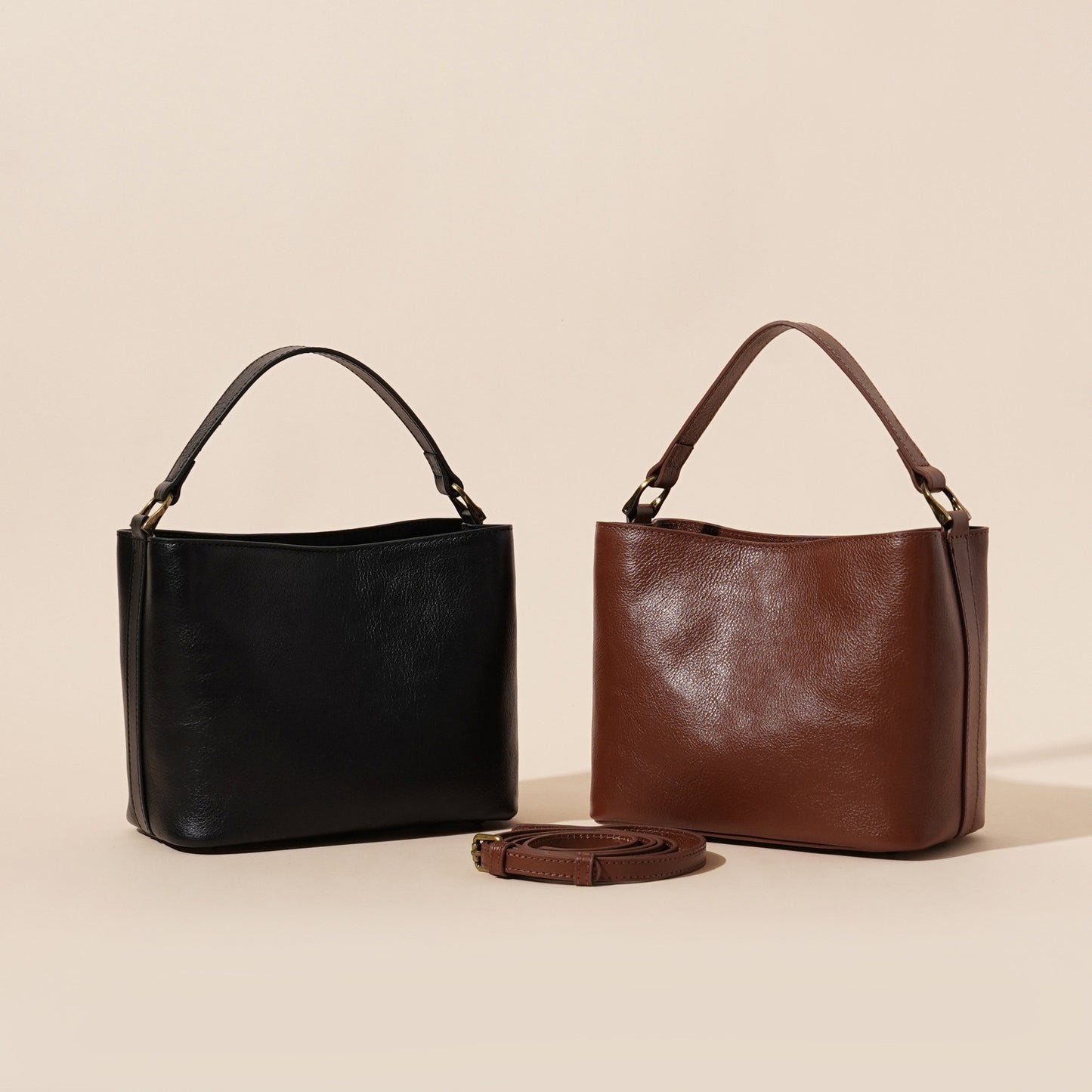 SAC ÉPAULE CUIR VINTAGE