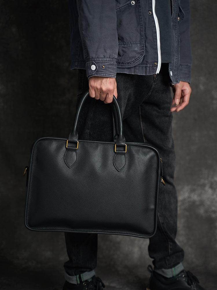 SACOCHE EN CUIR HORIZONTAL