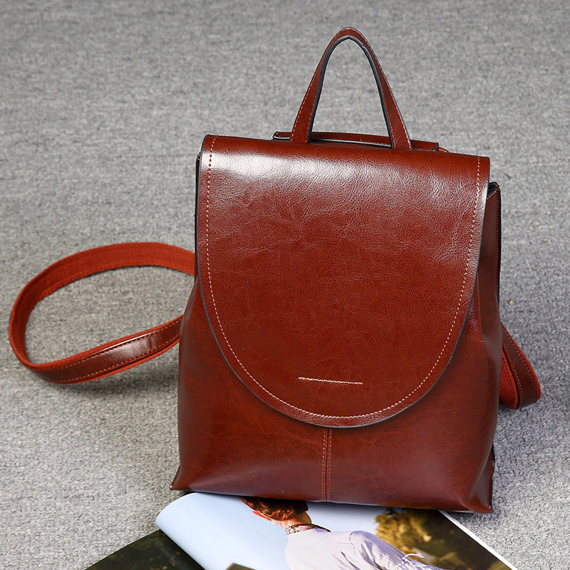 SAC À DOS RÉTRO EN CUIR FEMME