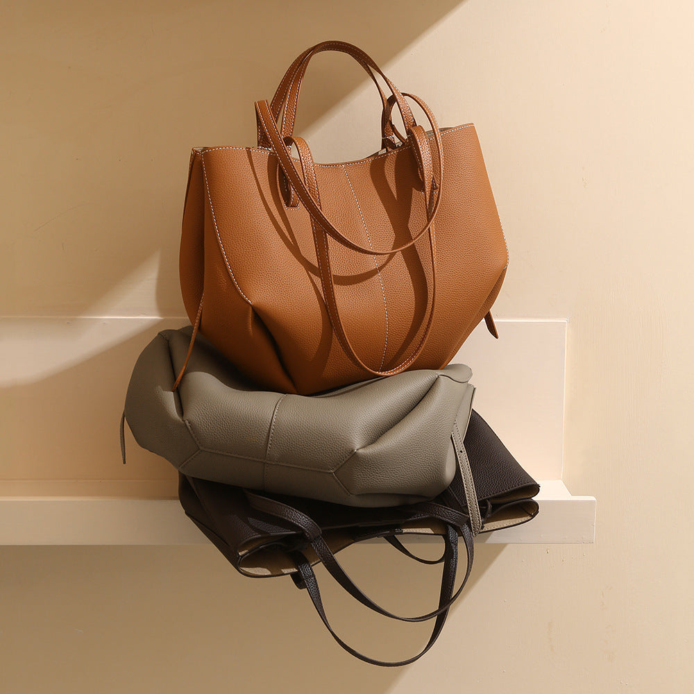SAC ÉPAULIÈRE CUIR SOUPLE FEMME