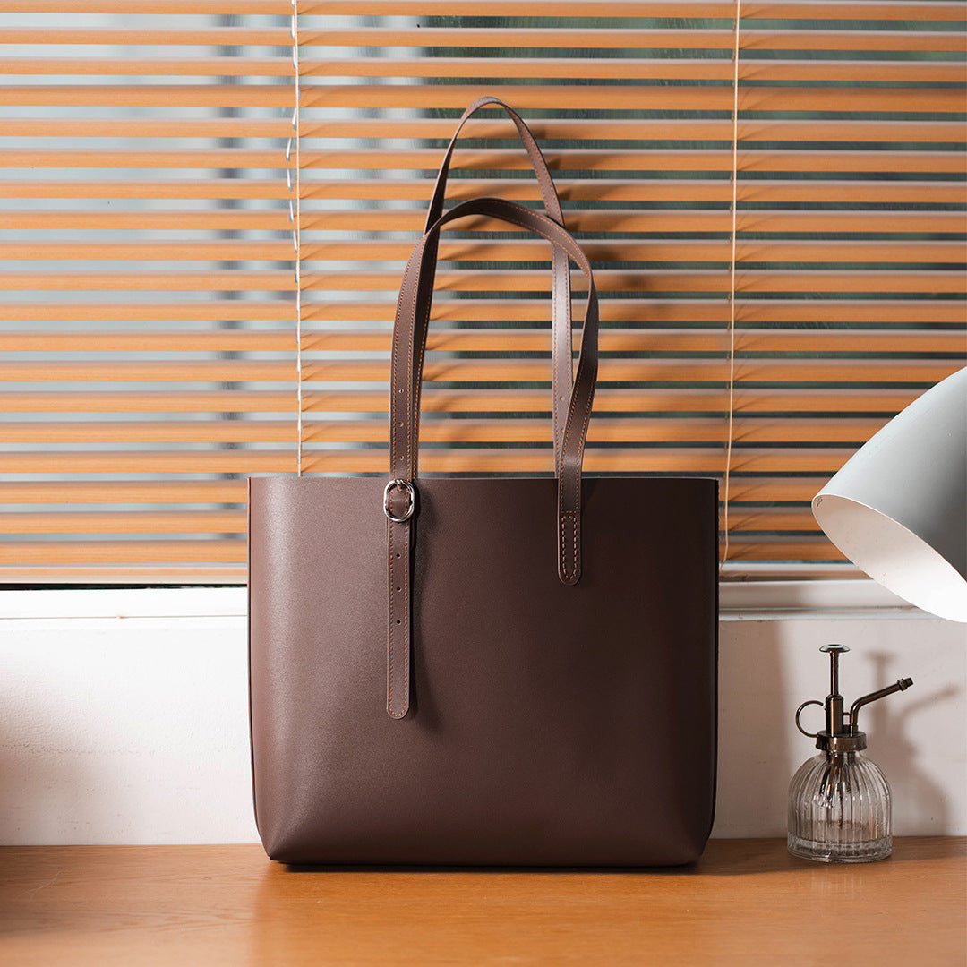 SAC DE SHOPPING CUIR FAIT MAIN FEMME