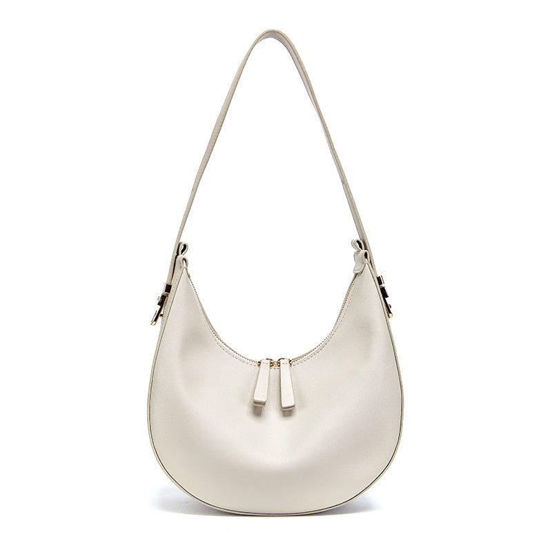 SAC DEMI-LUNE CUIR PORTÉ ÉPAULE
