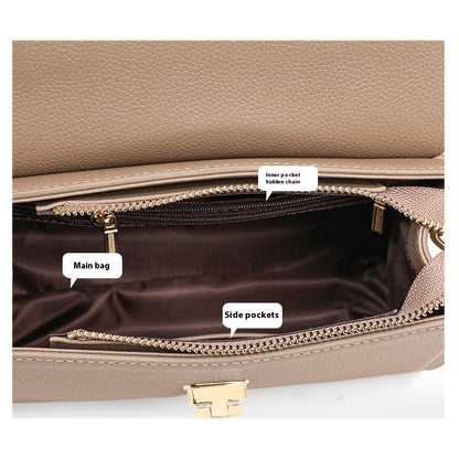 SAC ÉPAULIÈRE CUIR GRAINÉ