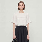 Embroidered Hollow-Out Linen Shirt For Women