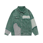 Veste Denim Patchwork Oversize Unisexe - Collection Signature ELJOE