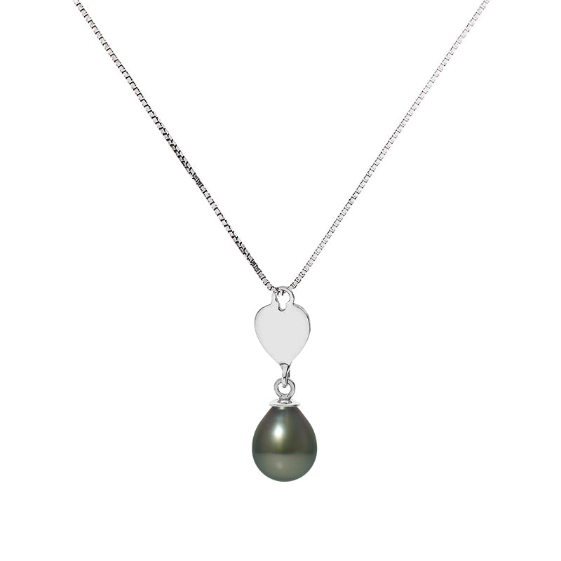 PERLINEA- Collier Perles de Culture de Tahiti 8-9 mm- Bijou Femme