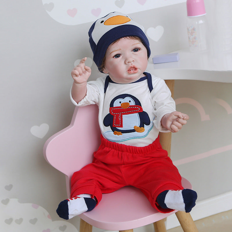 22inch Reborn Saskia Boy Doll Reborn Baby Simulation Doll