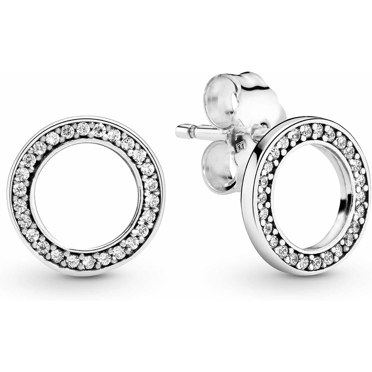 Boucles d’oreilles Femme Pandora 290585CZ – Acier Inoxydable, Élégance Classique