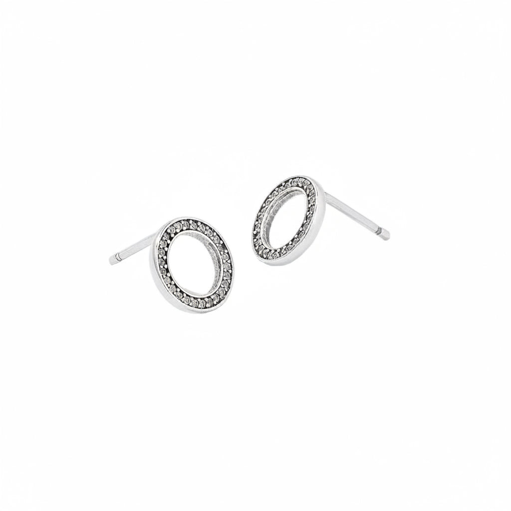 Boucles d’oreilles Femme Pandora 290585CZ – Acier Inoxydable, Élégance Classique
