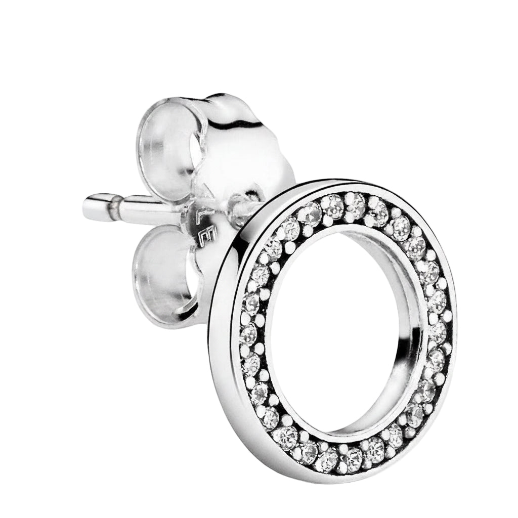 Boucles d’oreilles Femme Pandora 290585CZ – Acier Inoxydable, Élégance Classique